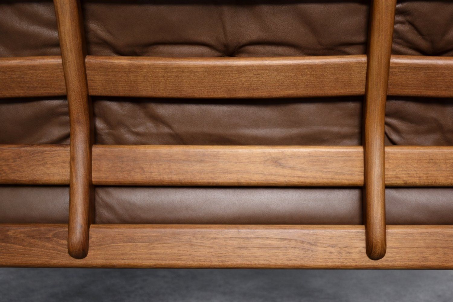 Mid Century Modern Danish Three Seater Sofa In Brown Leather By Georg Thams For A/S Vejen Polstermöbelfabrik, 1960s photo Furniture