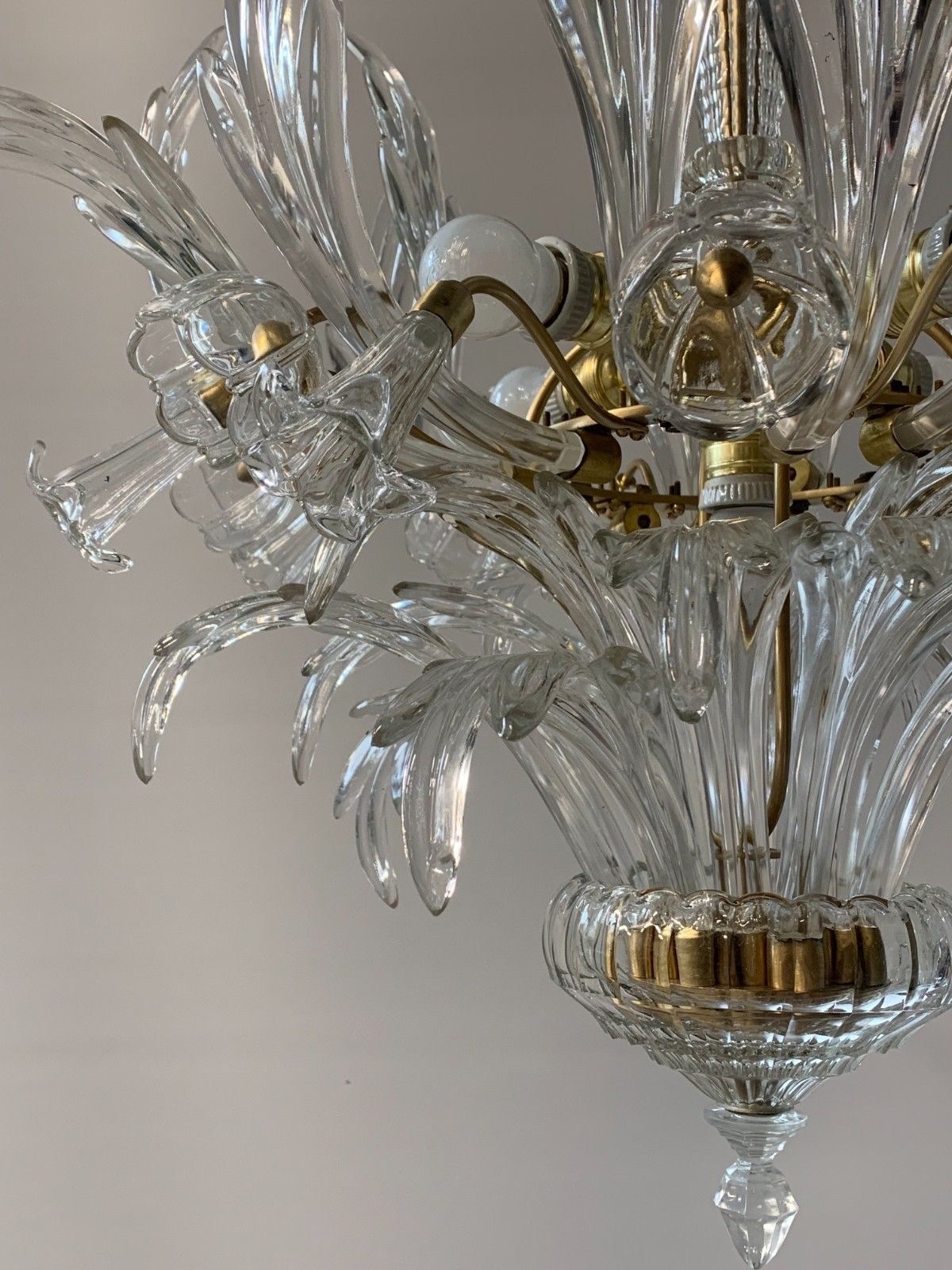 Murano Glass Chandelier Attributed To Seguso V.A. 1960 photo 1344.0