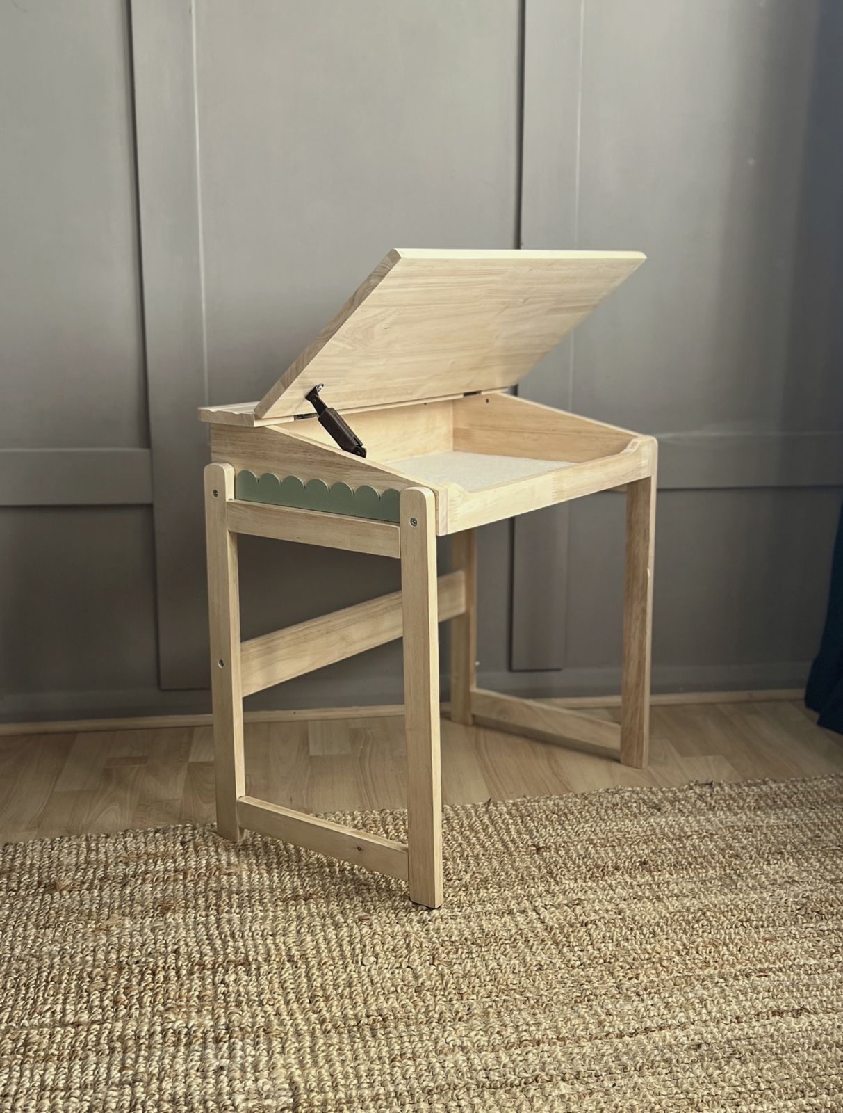 The 'I Will Do My Best' Handpainted Childrens Desk photo furniture