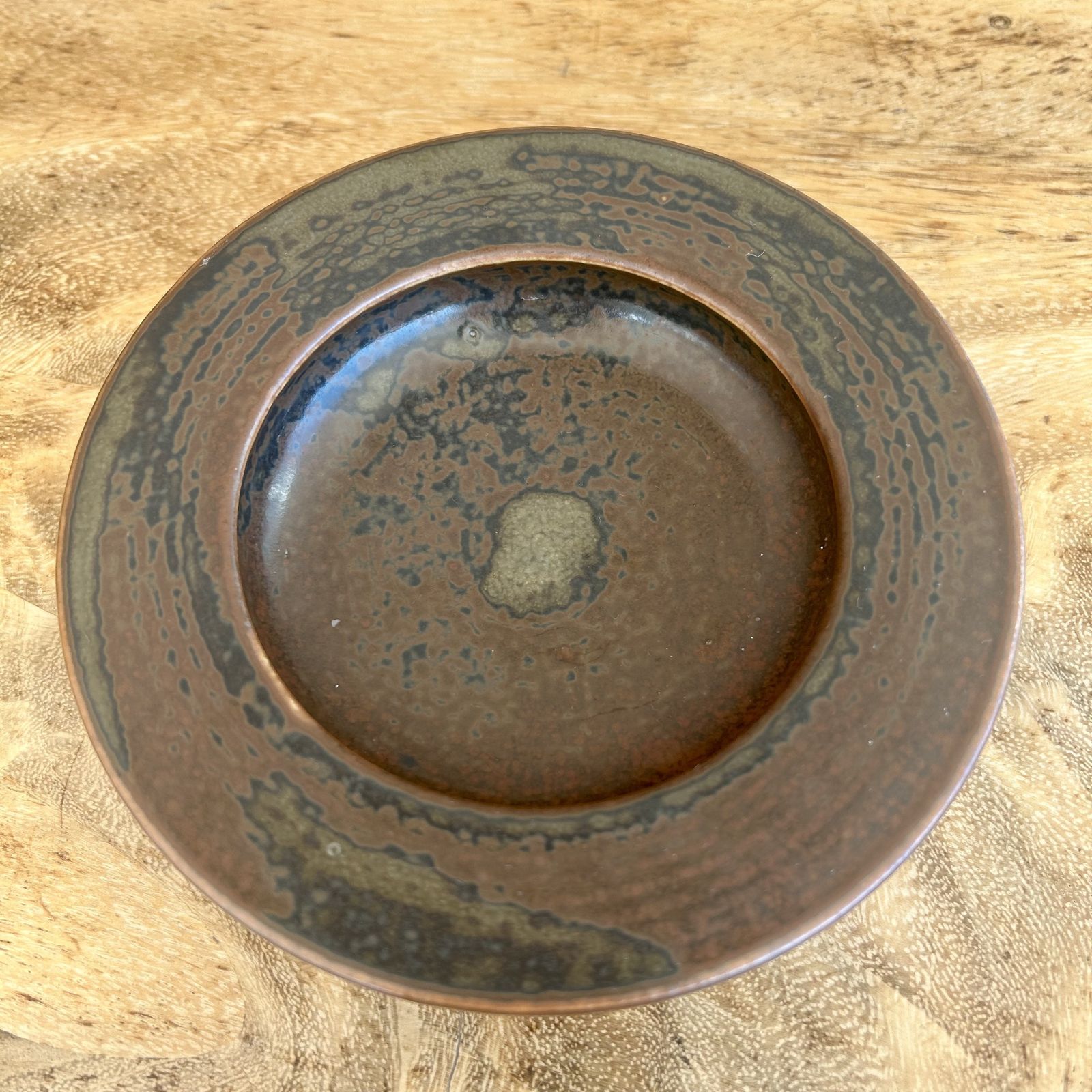 Valdemar Petersen For B&G Denmark Round Pottery Dish