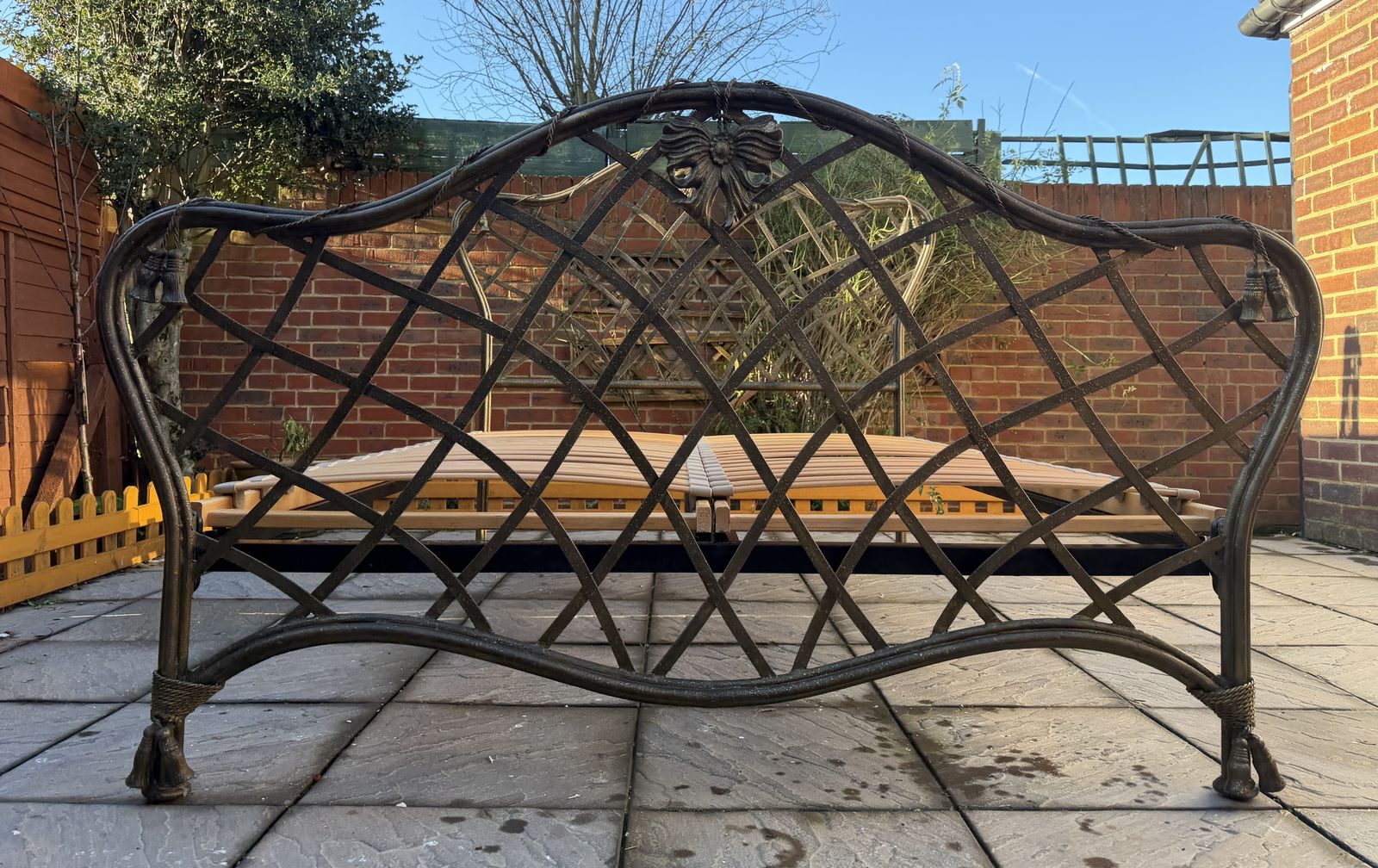 photo furniture Unique & Luxury And So To Bed Louis Style Hand Forged Iron King Frame   Great Condition