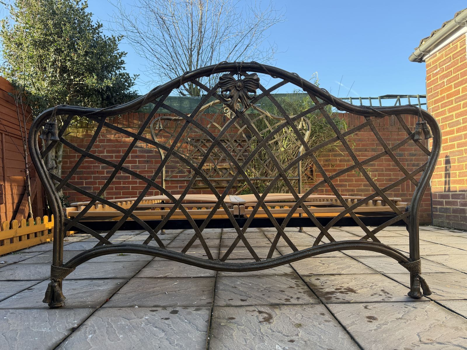 photo for sale Unique & Luxury And So To Bed Louis Style Hand Forged Iron King Frame   Great Condition