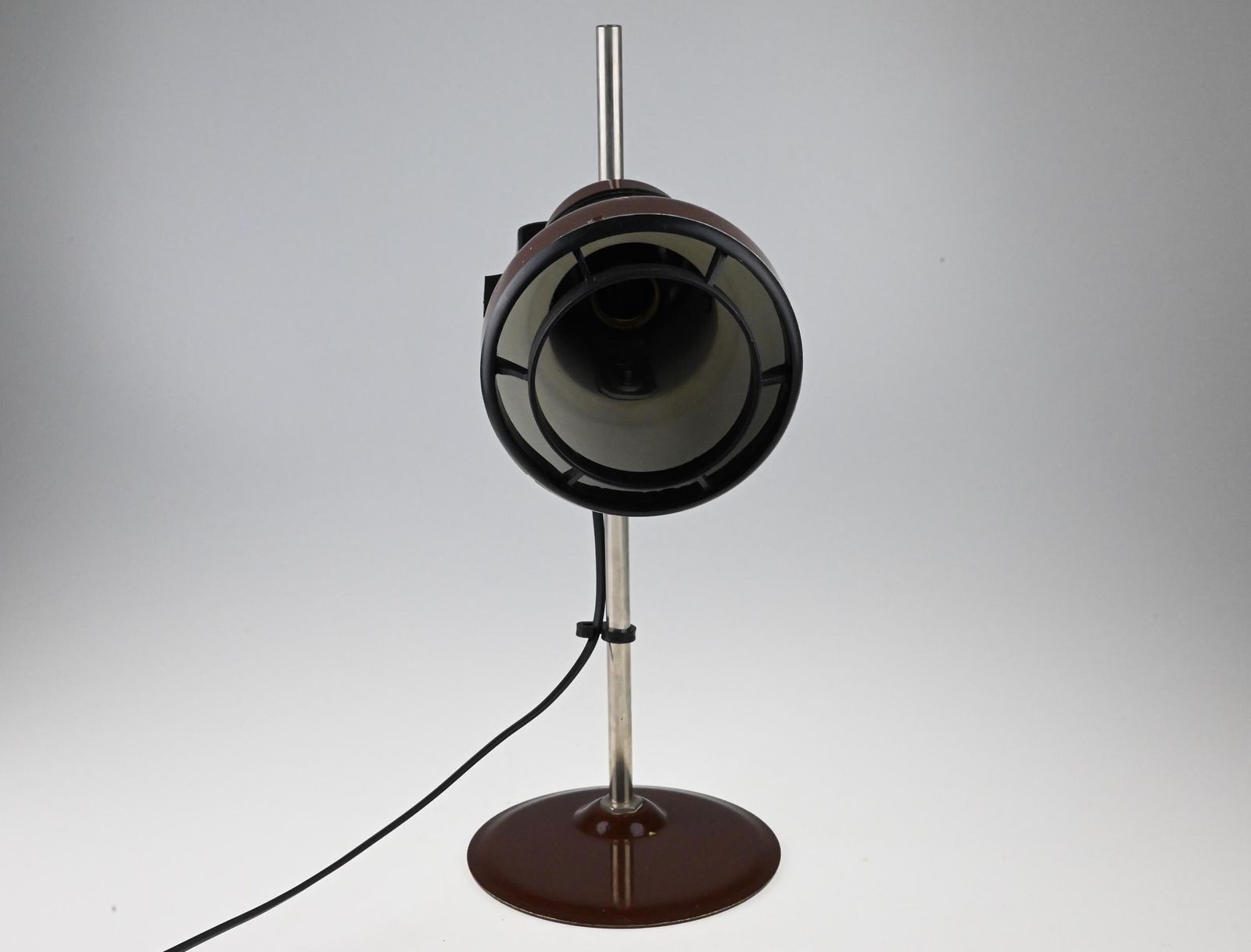 Vintage Brown Table Lamp By Elekrofem, Hungarian Lamp, Industrial Desk Lamp, Industrial Lamp, Desk Lamp, Brown Lamp, Table Lamp, Retro Lamp photo buy
