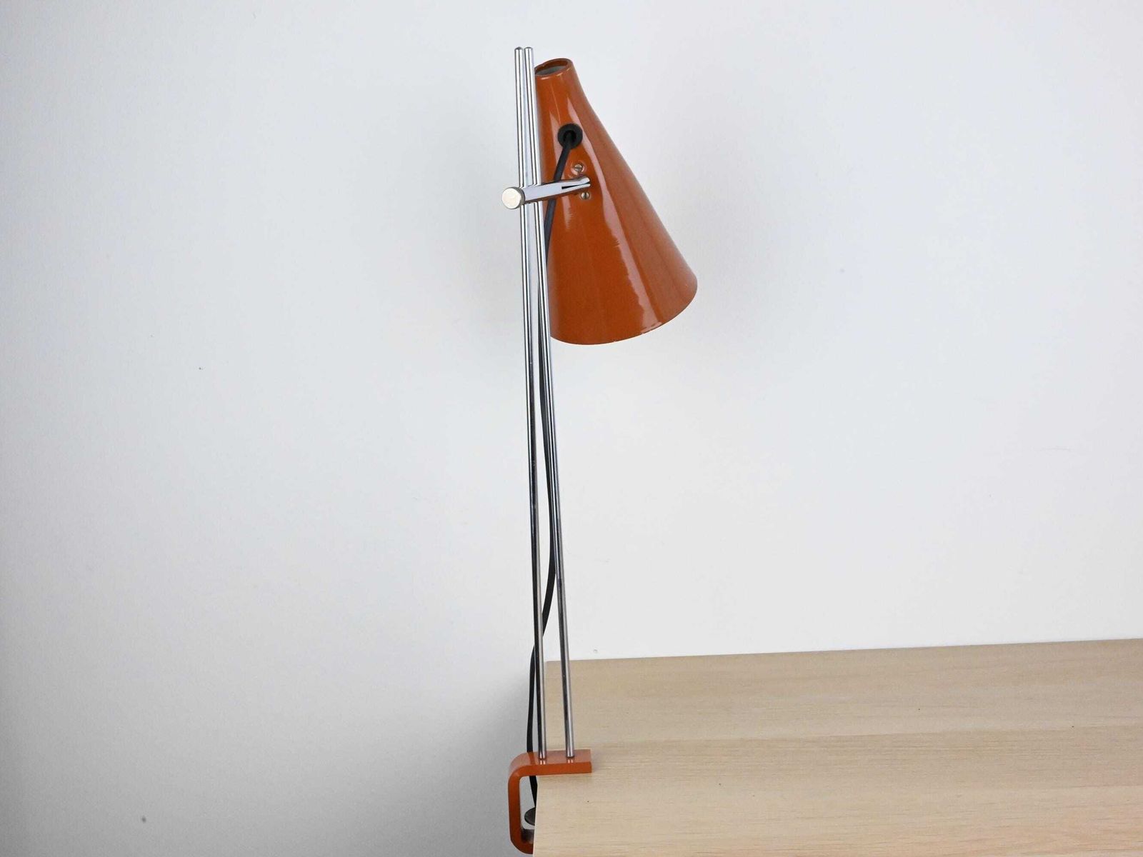Rare Josef Hurka Lidokov Industrial Desk Lamp, Brown Desk Lamp, Mid Century Lamp, Mid Century Lighting, Mid Century Light photo 149.0