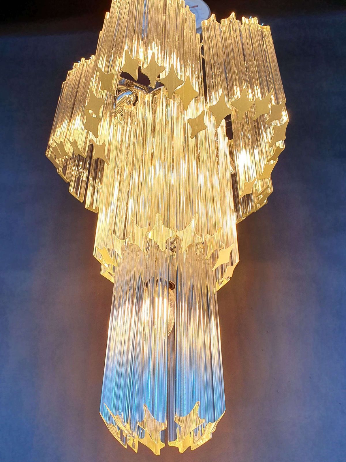 Italian 1970s Murano Glass Chandelier photo for sale