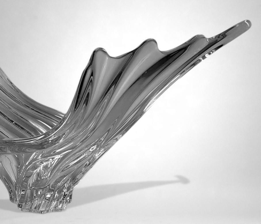 photo vintage Art Deco French Crystal Centerpiece, Produced In The Vannes Le Châtel Area