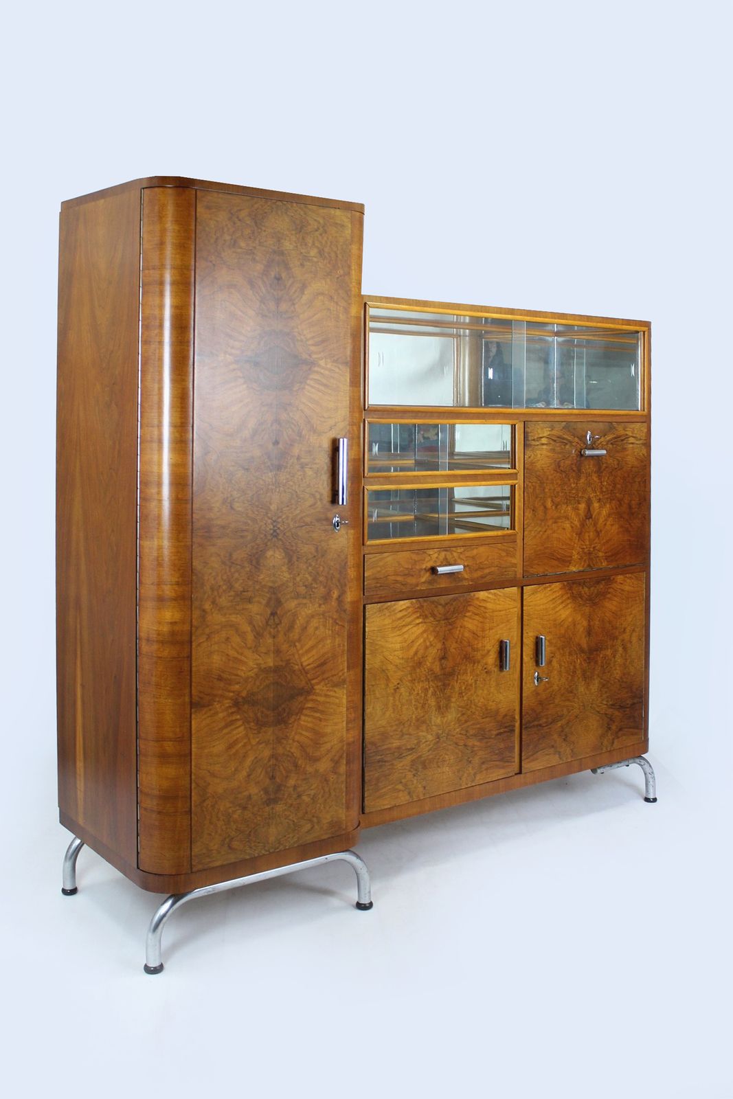 Bauhaus 1930s Multi Functional Storage Unit, Robert Slezák, Czechoslovakia photo Furniture