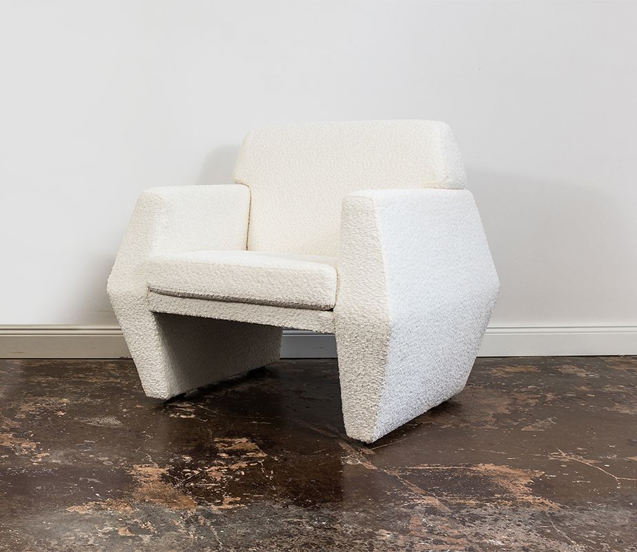 Geometric Vintage Armchair By Lfm, Poland, 1970s photo furniture