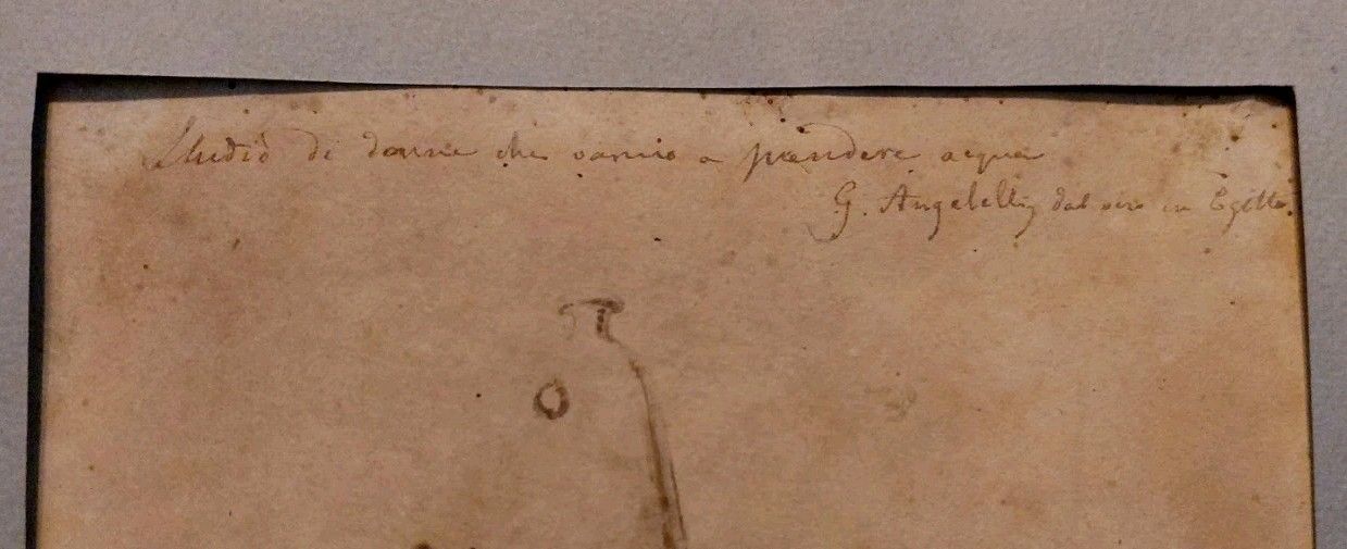 Giuseppe Angelelli 1803 1844. Pencil Drawing On Paper, Signed Sketch photo buy