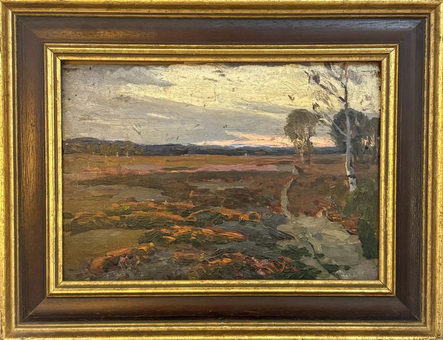 A Pair Of Early 20th Century French Landscapes, Oil On Board, Each 36cm Wide X 28cm High £850 For The Pair, Signed photo furniture