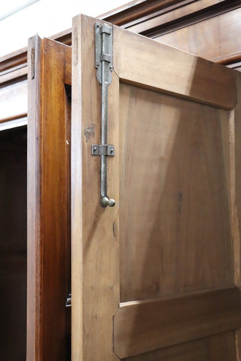 Large Antique 19th Century 4 Door Wardrobe In Walnut photo Furniture