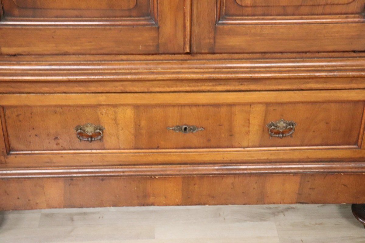 16430.0 Large Antique 19th Century 4 Door Wardrobe In Walnut photo