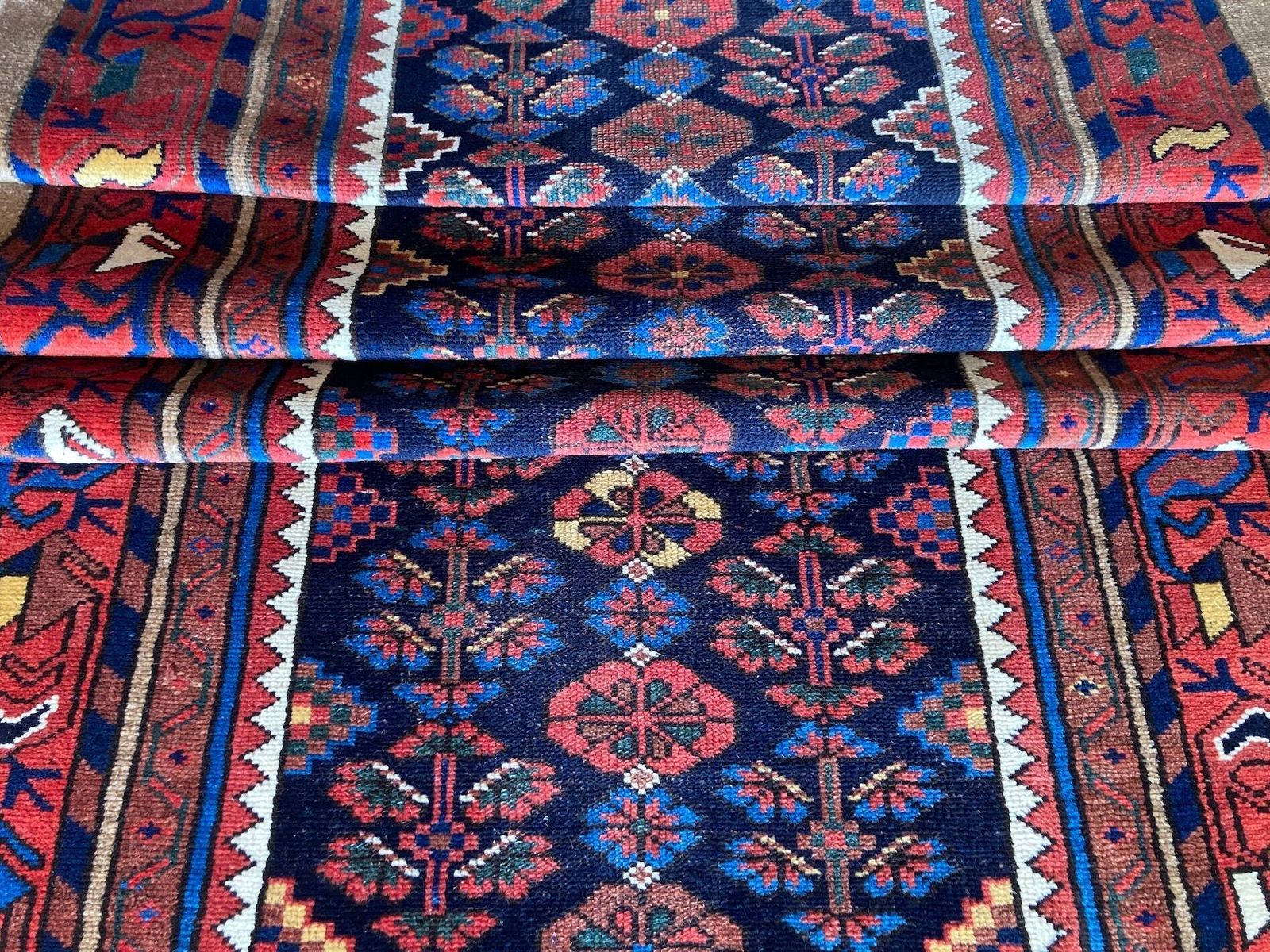 photo vinterior Antique Hamadan Runner 4.05m X 1.05m