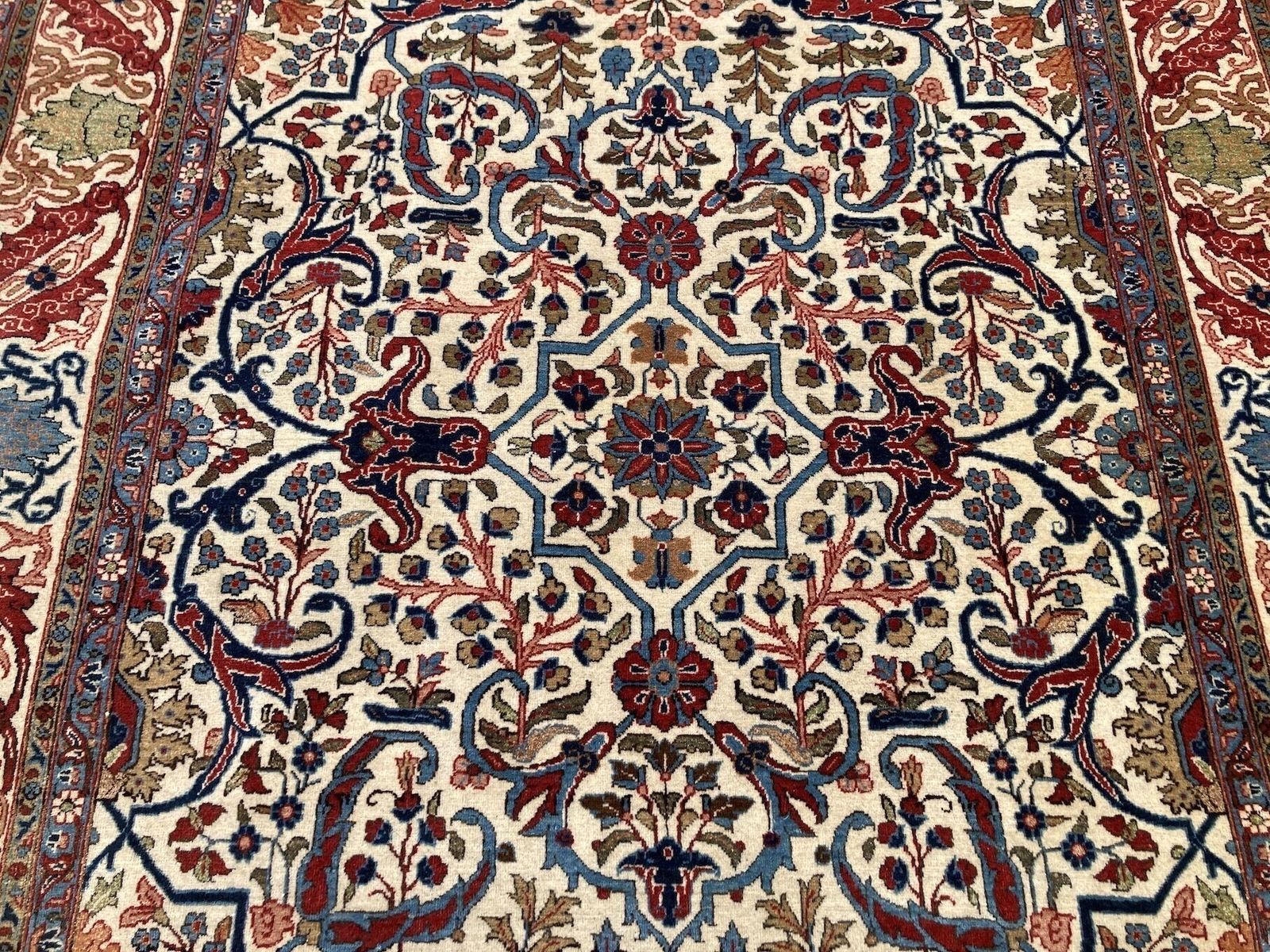 Antique Qum Rug 2.10m X 1.36m, 1910s photo buy
