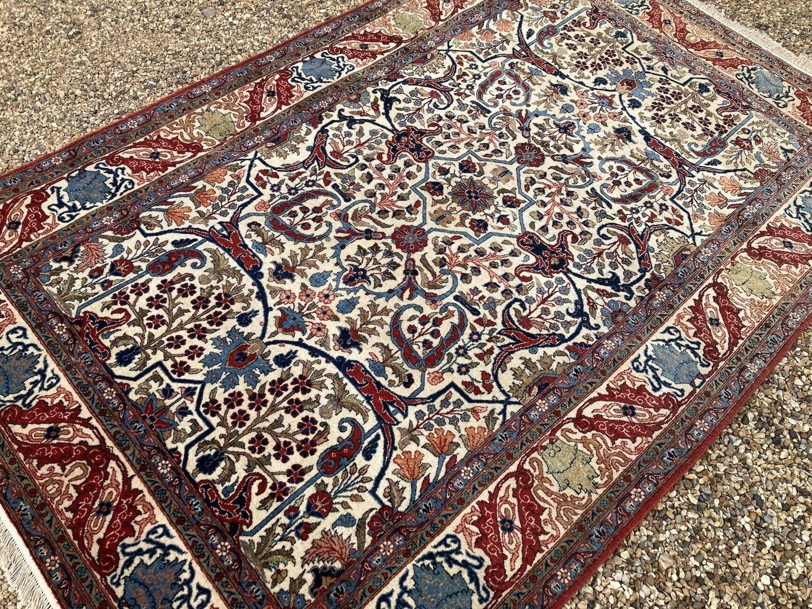 photo vinterior Antique Qum Rug 2.10m X 1.36m, 1910s
