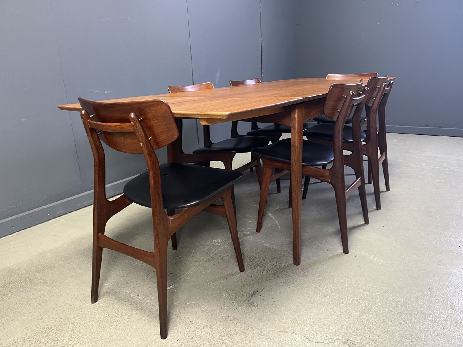 Mid Century Dining Set By Louis Van Teeffelen For Wébé, 1960s photo 1800.0