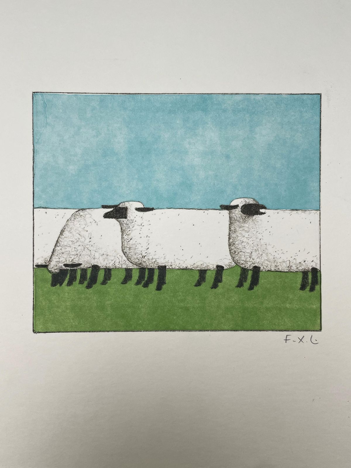 François Xavier Lalannefrançois Xavier Lalanne, Sheeps (Les Moutons), Rare Original Print, 20042004 photo for sale