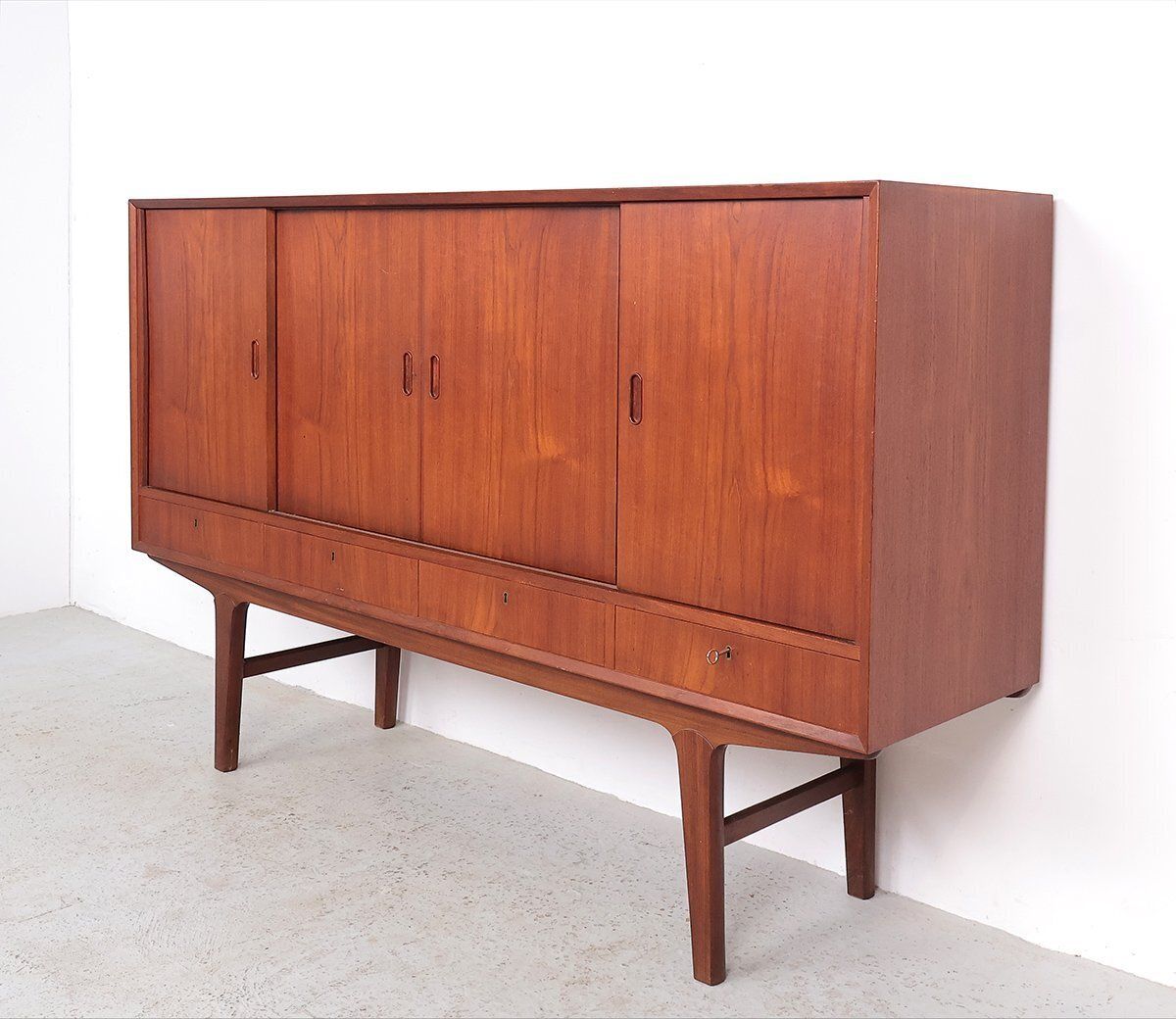 Vintage Danish Teak Highboard, 1960s photo vinterior