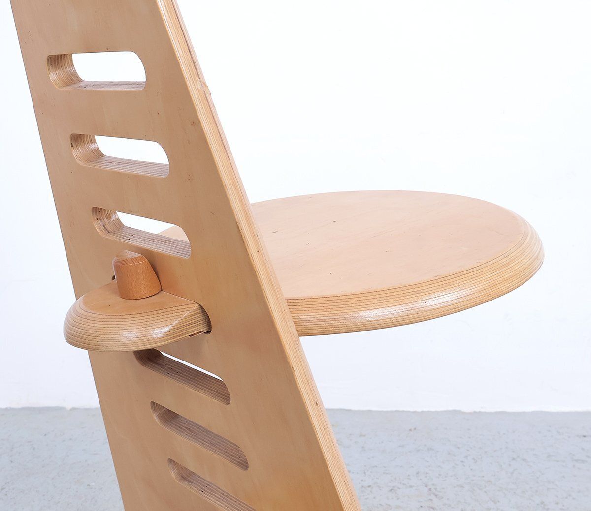 Furniture Lundi Sit Adjustable Wooden Chairs, 1980s, Set Of 2 photo