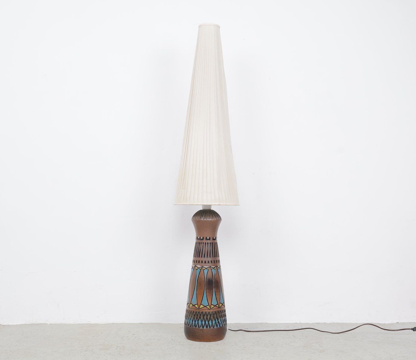 Vintage Ceramic Floor Lamp By M. Zawadzki For Tilgmans Sweden, 1965 photo furniture