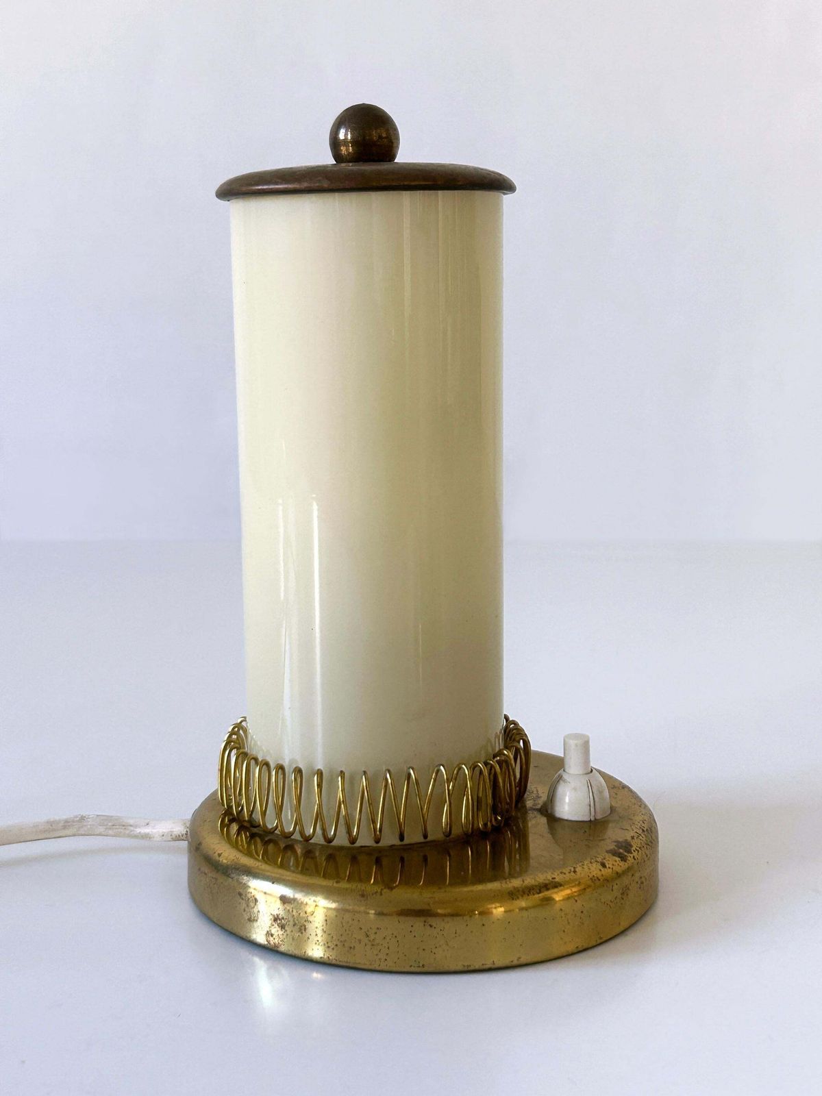 Set Of Two Lovely Mid Century Modern Bedside Table Lamps Germany 1950s photo Lighting