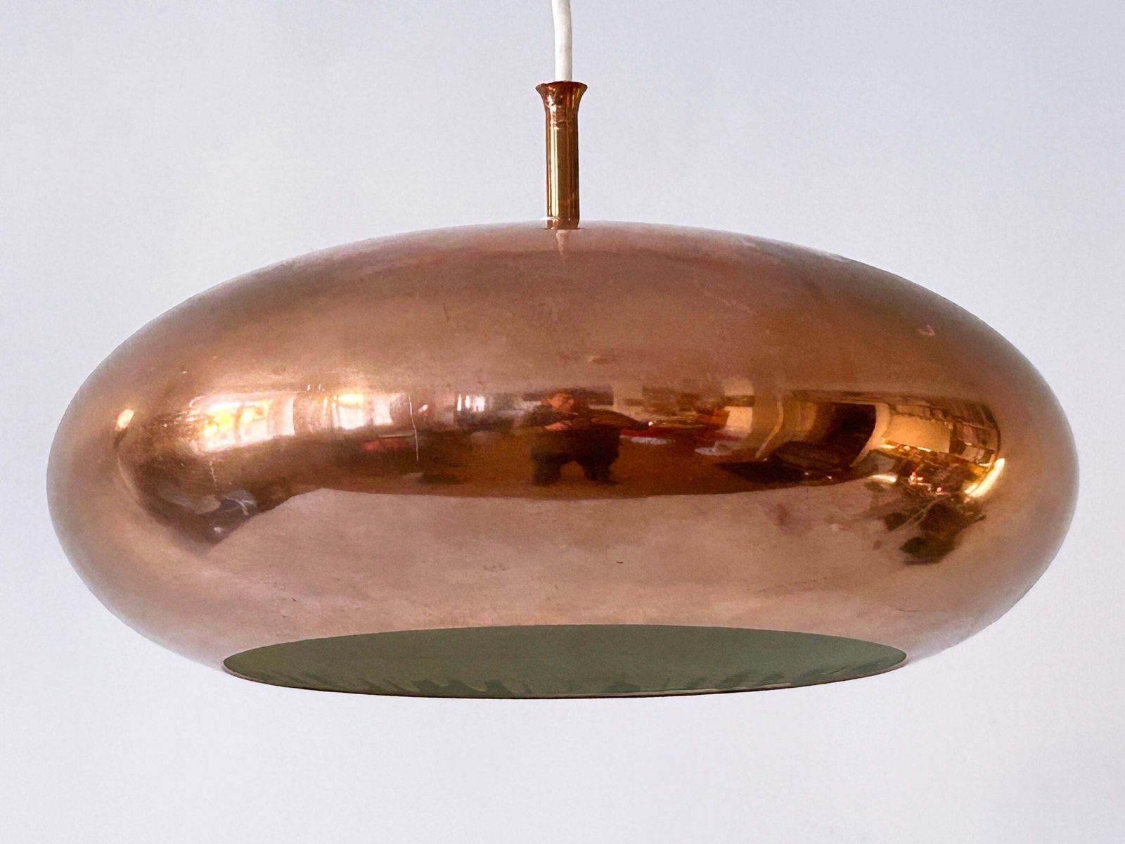 photo vinterior Elegant Mid Century Copper Pendant Lamp By Falkenbergs Belysning Sweden 1960s