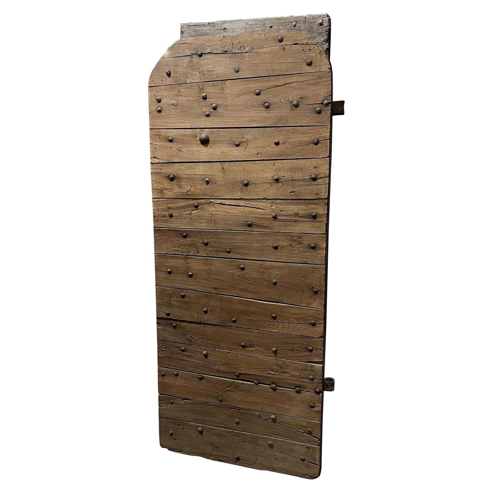 Portoncino Chiodato In Legno Di Rovere, Centinato Superiormente, Italia