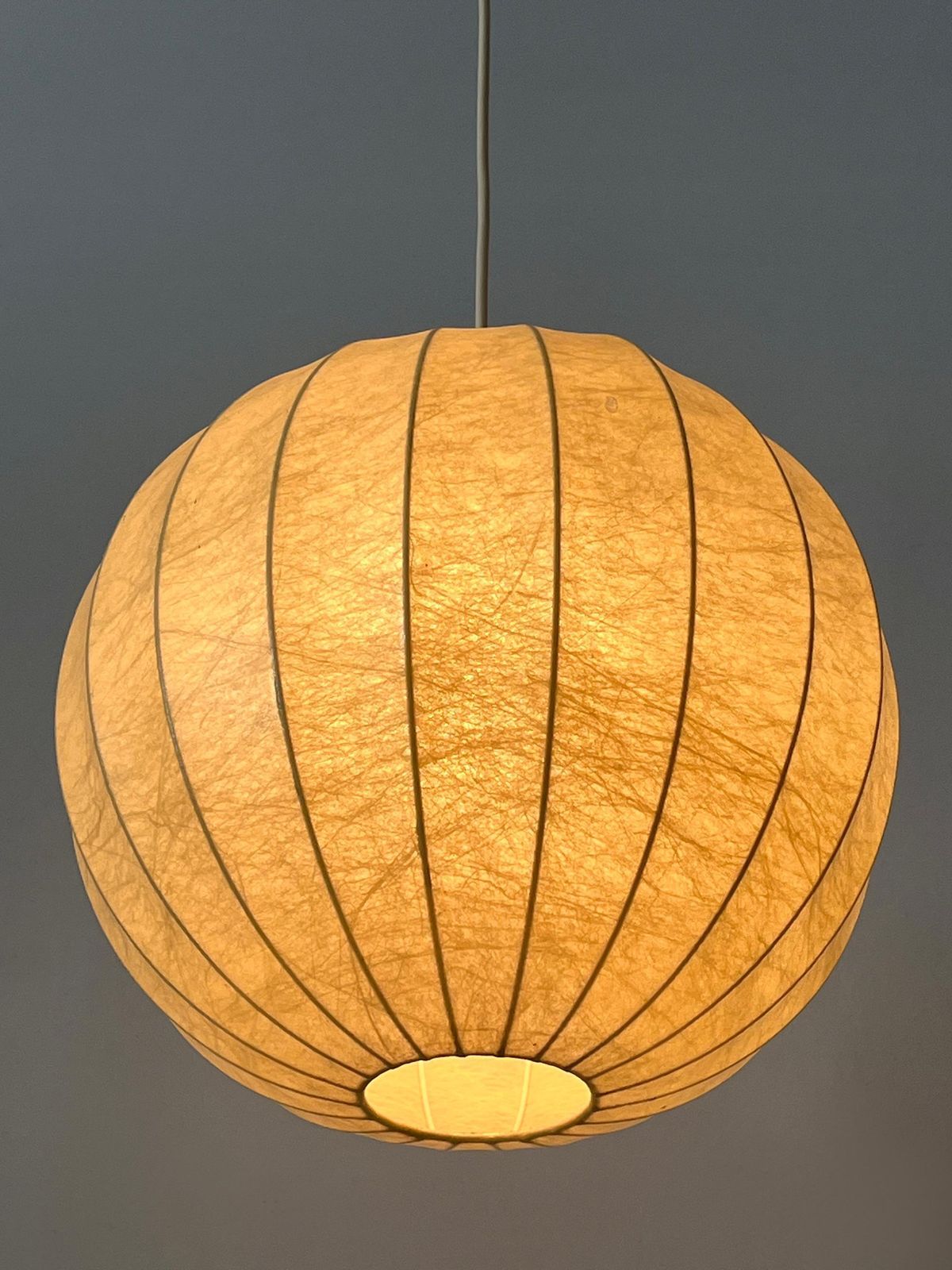 Amazing Mid Century Goldkant Cocoon Pendant Lamp Or Hanging Light Germany 1960s photo furniture