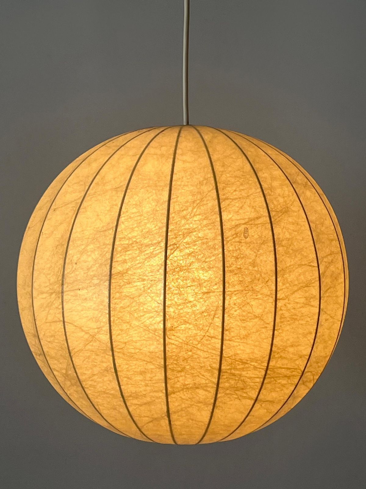 Amazing Mid Century Goldkant Cocoon Pendant Lamp Or Hanging Light Germany 1960s photo Lighting