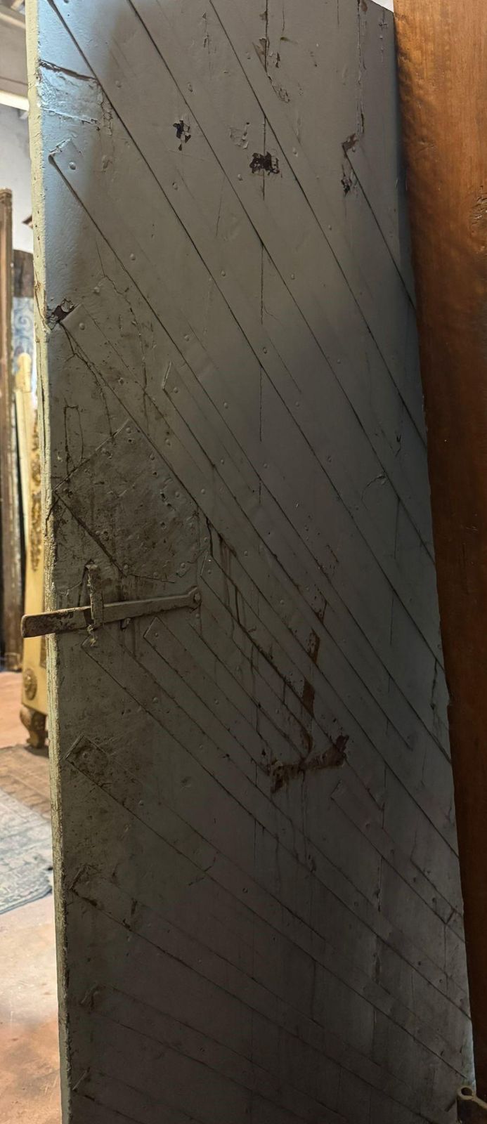 Rustic Entry Door, One X Nailed Casement, Italy photo buy