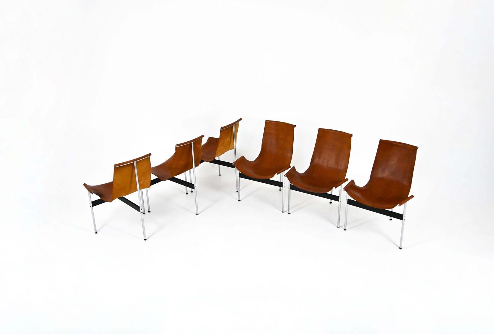 Model 3lc T Chair By William Katavolos For Laverne International, 1952, Set Of 6 photo for sale