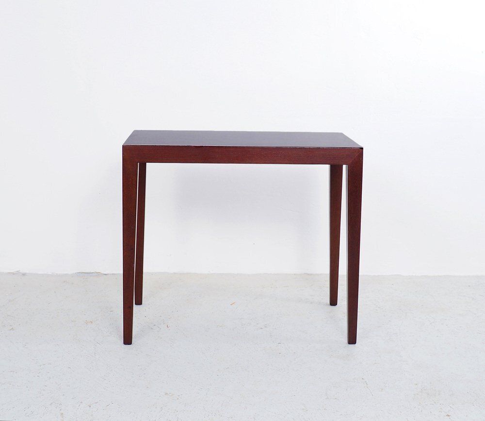 Mahogany Nesting Tables By Severin Hansen For Haslev Møbelsnedkeri, 1960s, Set Of 3 photo vinterior