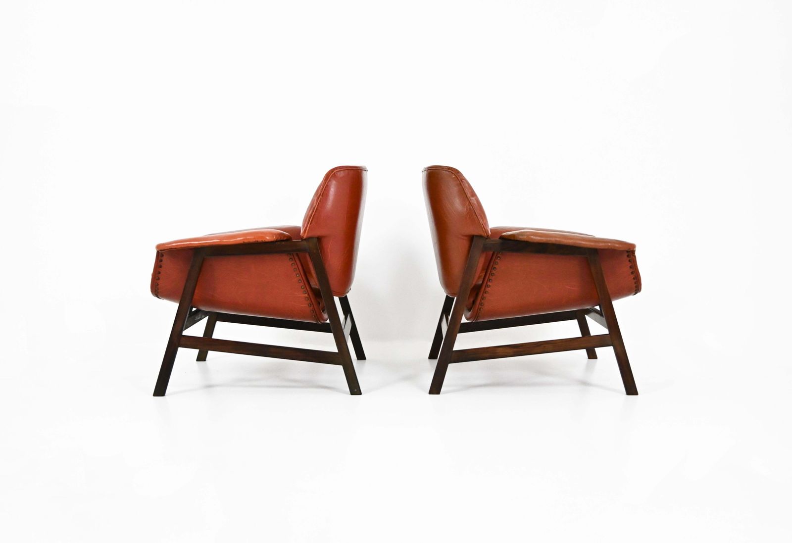 Armchairs "849" By Gianfranco Frattini For Cassina, 1950s, Set Of 2 photo buy