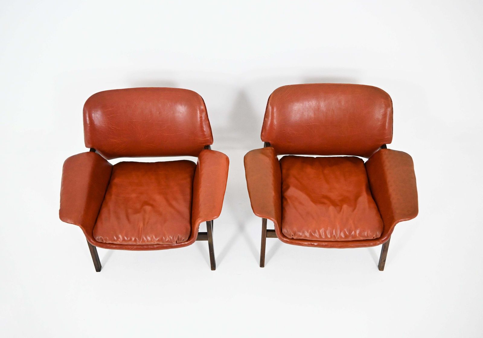 Armchairs "849" By Gianfranco Frattini For Cassina, 1950s, Set Of 2 photo vintage