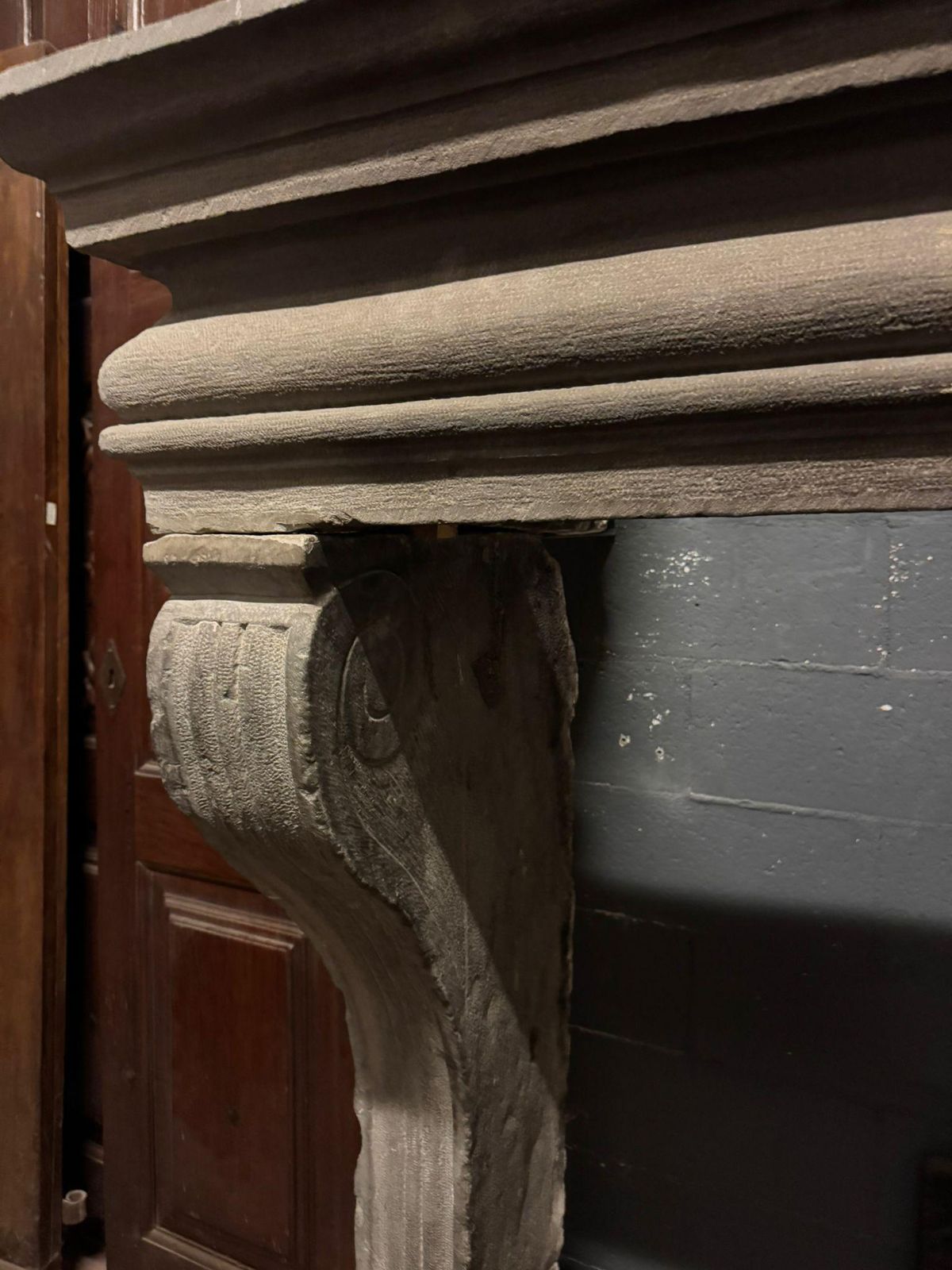 18736.0 Majestic And Large Chimney Mantle  In Pietra Serena, Italy photo
