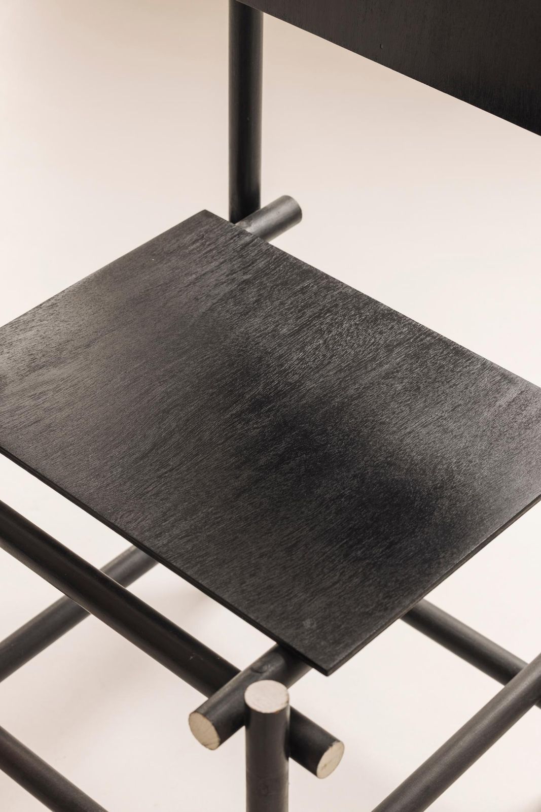 Furniture One Of A Kind Sculptural Chair In The Taste Of Rietveld, Circa 1980s photo