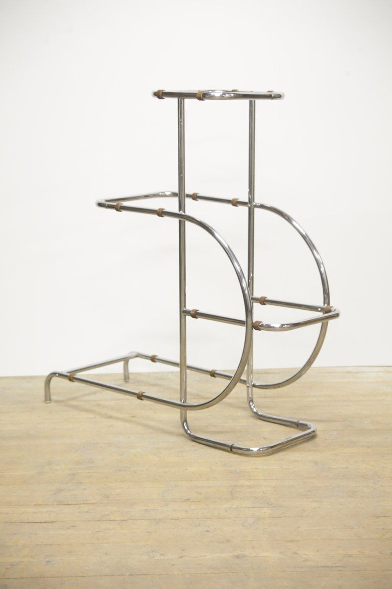 photo buy Tubular Chrome Flower Stand By Hynek Gottwald, 1940s