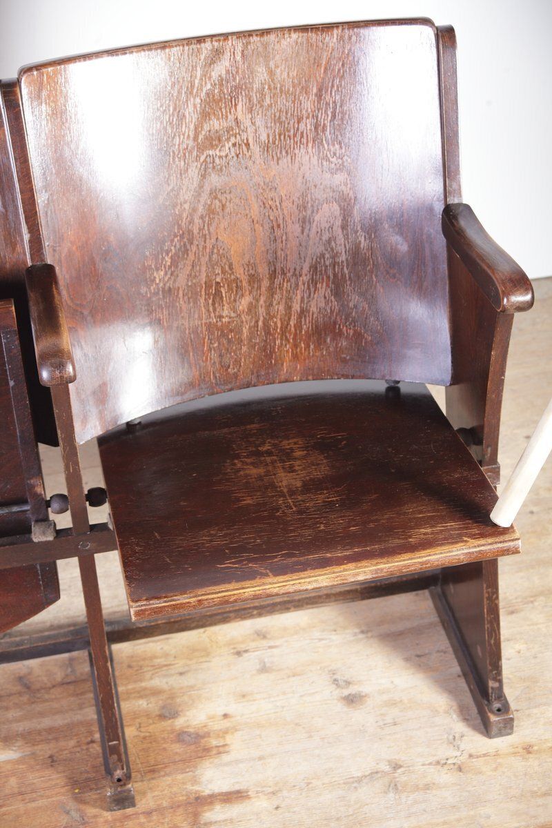 photo furniture Vintage Bioscoopbank Van Ton, Ca. Jaren 1960