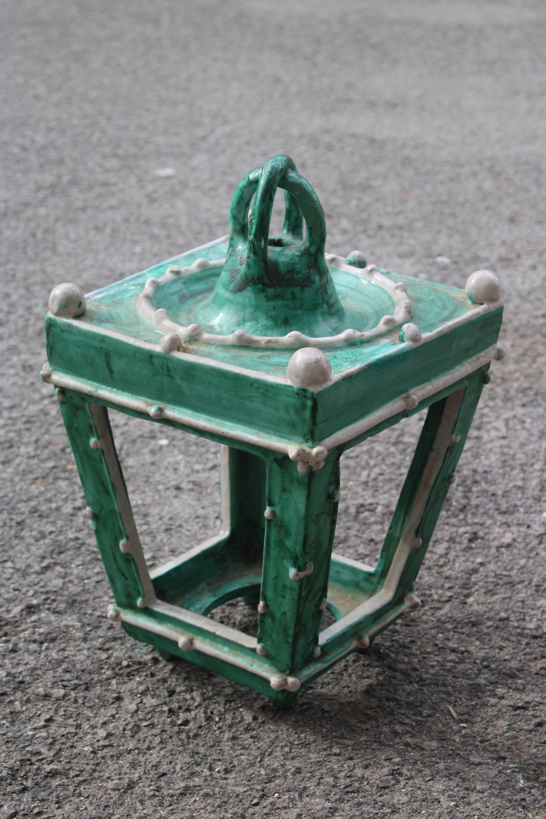 Lanterna In Ceramica Di Vietri In Ceramica Smaltata 1950s photo furniture