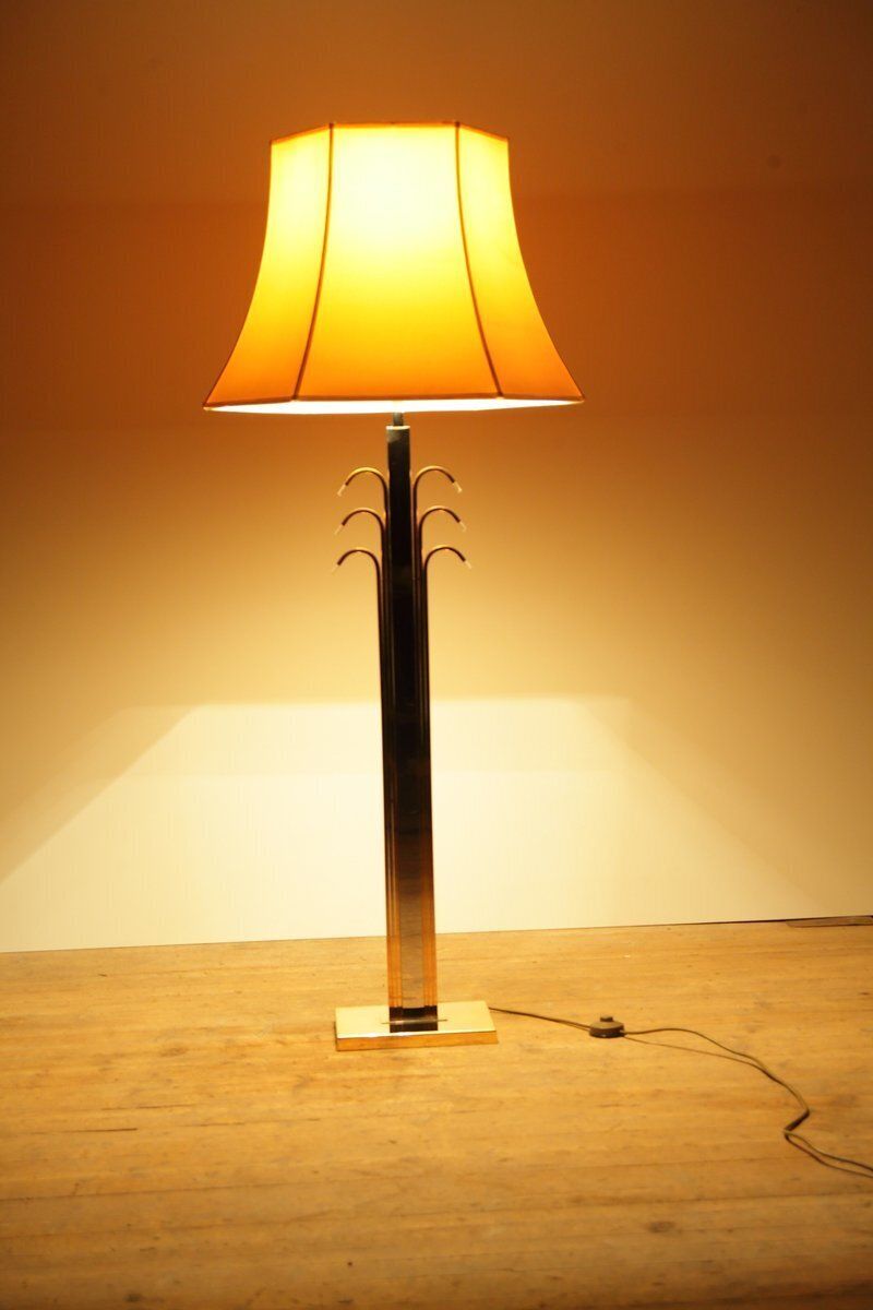 photo vinterior Hollywood Regency Floor Lamp From Wkr Germany, 1980s