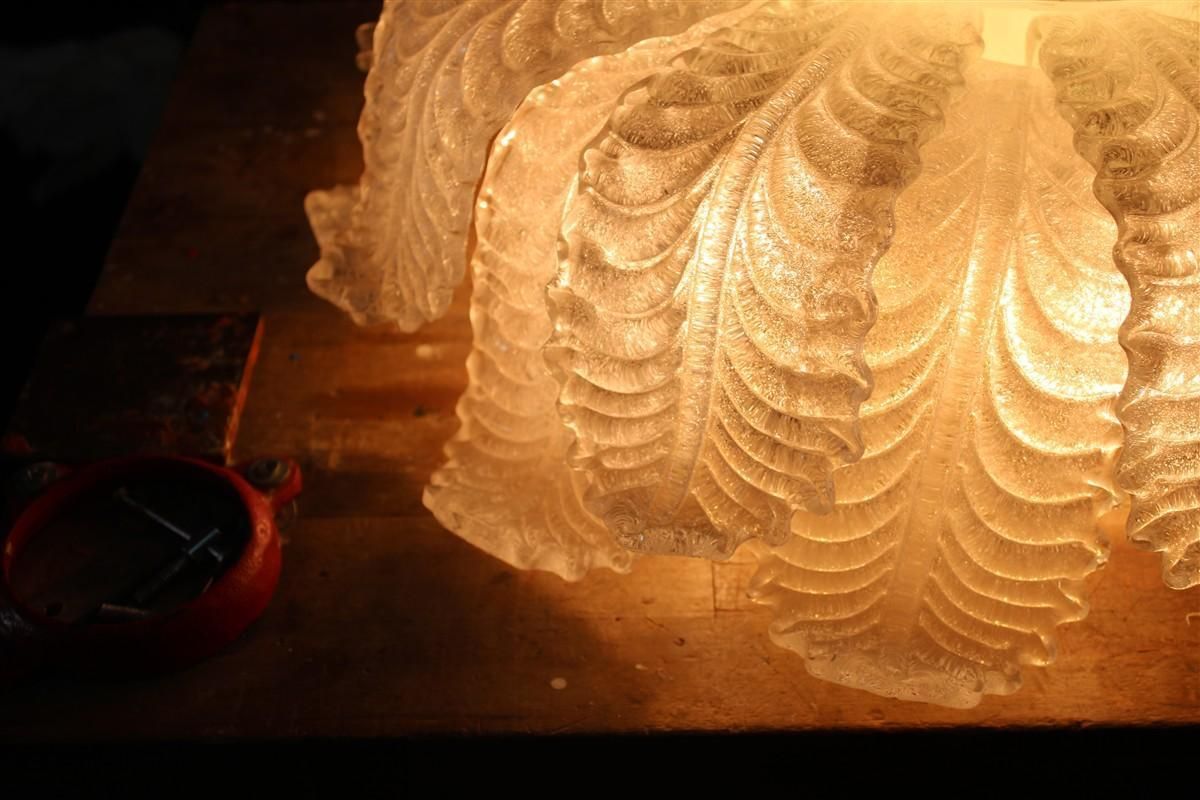 Coppia Di Eleganti Plafoniere Seguso Murano Vetri D'arte 1960s photo vinterior