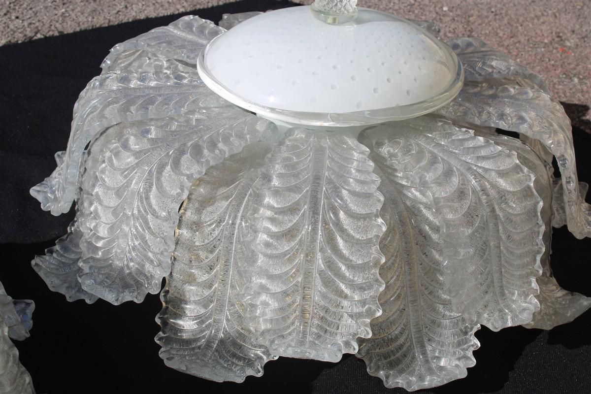 photo for sale Coppia Di Eleganti Plafoniere Seguso Murano Vetri D'arte 1960s