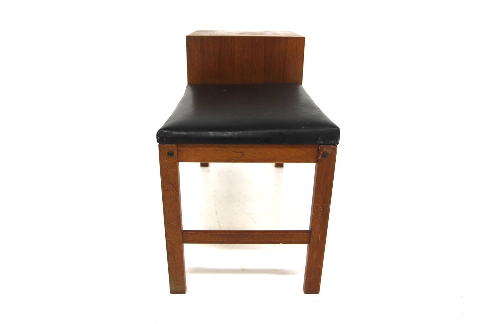 Scandinavian Teak Telephone Bench, 1960 photo for sale
