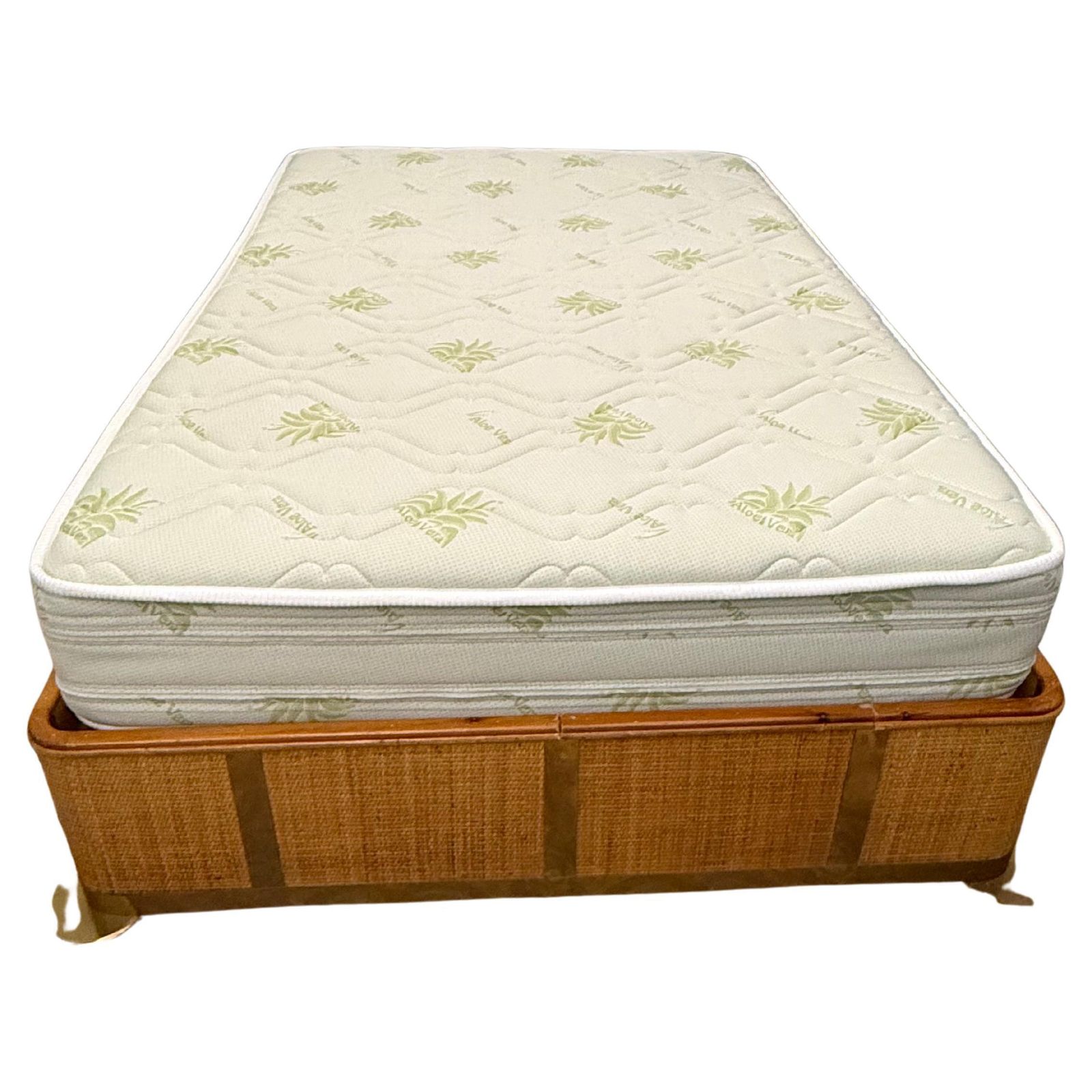 Bamboo And Brass One And A Half French Bed 1970 Italy