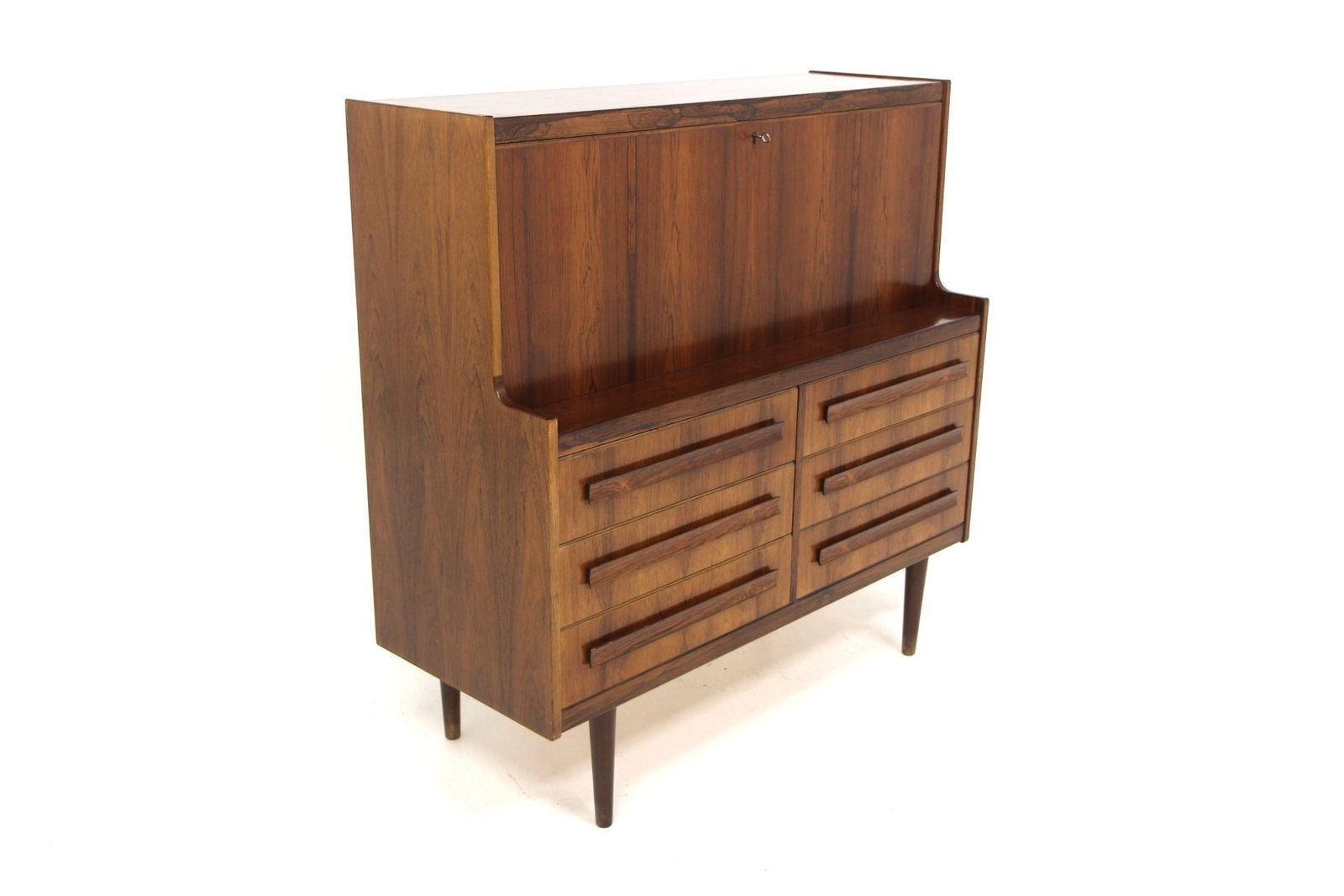 Rosewood Secretaire By Sigfrid Omann For ølholm Møbelfabrik, 1960