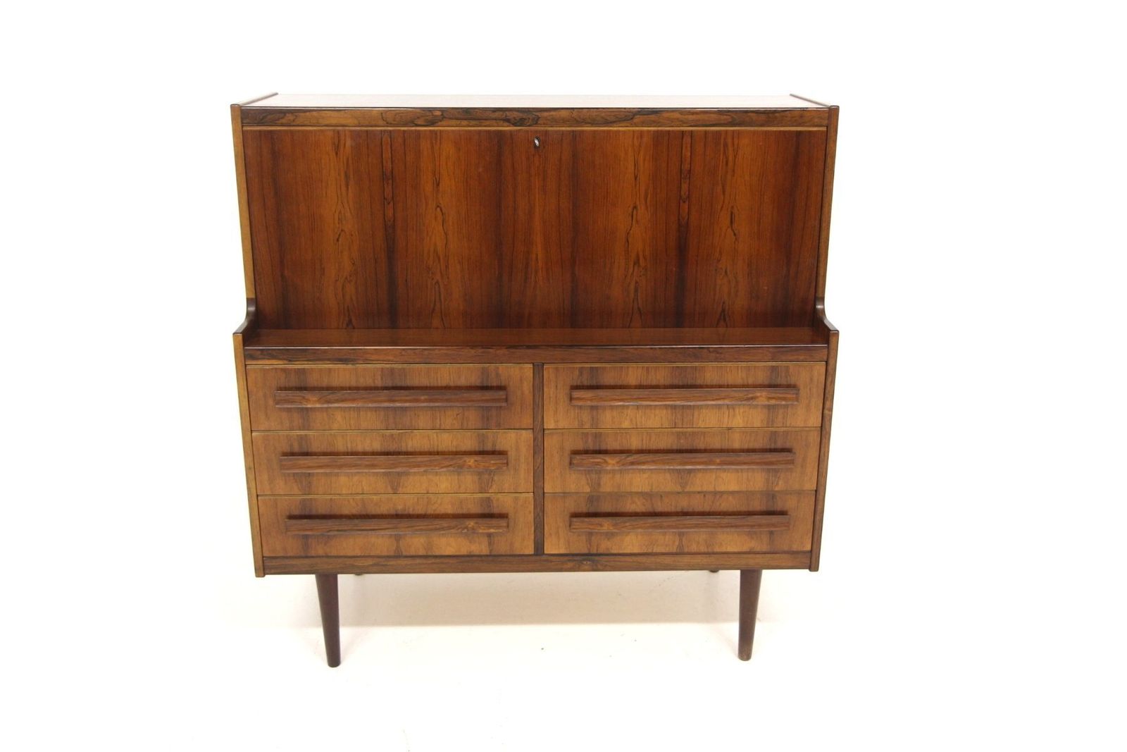 Rosewood Secretaire By Sigfrid Omann For ølholm Møbelfabrik, 1960 photo furniture