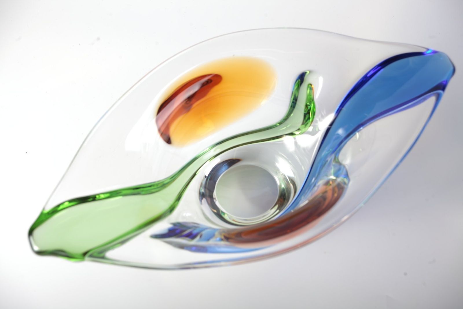 Glass Vase And Bowl Set Rhapsody By Karel Zemek For Mstisov, Czech, 1960s, Set Of 4 photo Home Decor