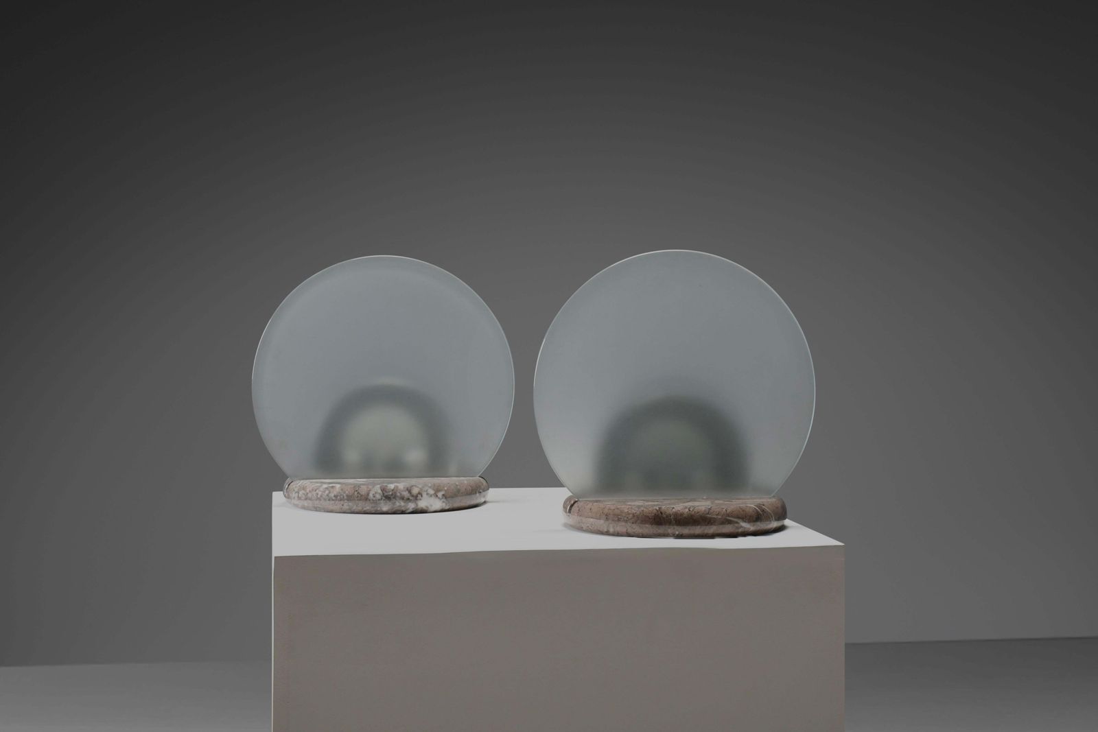 Marble And Glass Table Lamps By Bruno Gecchelin For Skipper, Italy 1970s photo 1936.0