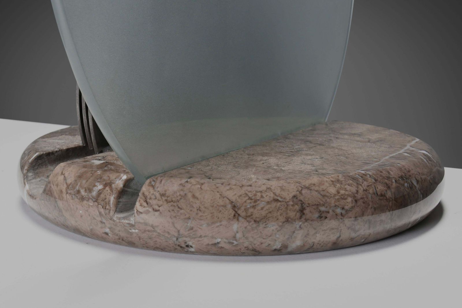 Marble And Glass Table Lamps By Bruno Gecchelin For Skipper, Italy 1970s photo buy