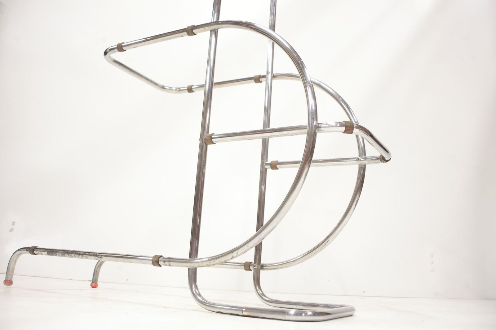 photo furniture Tubular Chrome Flower Stand Or Etagere By Hynek Gottwald, 1940s